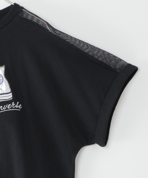 CONVERSE（コンバース）の「【キッズ】CONVERSE コンバース スニーカードルマンT（130~160cm）（Tシャツ/カットソー・キッズ・ホワイト/ブラック・130/140/150/160）」の3枚目の写真