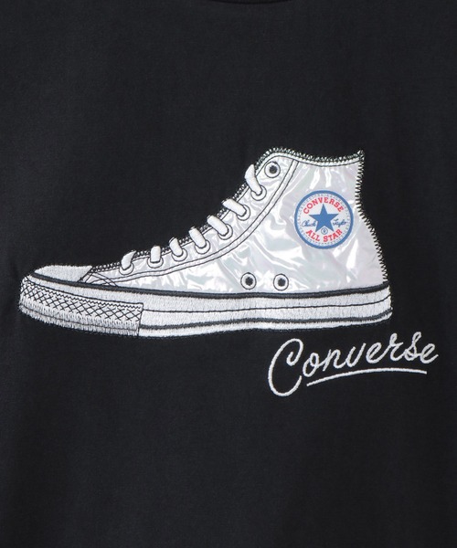CONVERSE（コンバース）の「【キッズ】CONVERSE コンバース スニーカードルマンT（130~160cm）（Tシャツ/カットソー・キッズ・ホワイト/ブラック・130/140/150/160）」の6枚目の写真