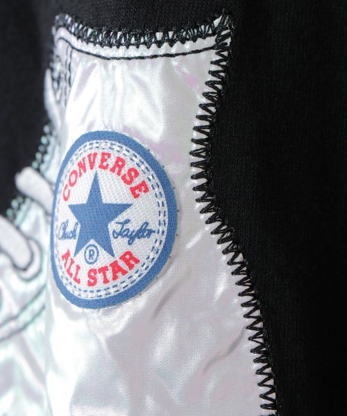 CONVERSE（コンバース）の「【キッズ】CONVERSE コンバース スニーカードルマンT（130~160cm）（Tシャツ/カットソー・キッズ・ホワイト/ブラック・130/140/150/160）」の5枚目の写真