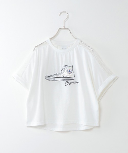 CONVERSE（コンバース）の「【キッズ】CONVERSE コンバース スニーカードルマンT（130~160cm）（Tシャツ/カットソー・キッズ・ホワイト/ブラック・130/140/150/160）」の14枚目の写真