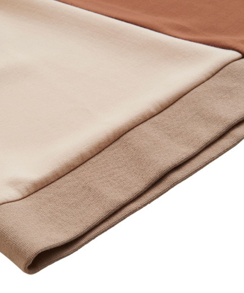 NO ID.（ノーアイディ）の「msw1071- ﾎﾞﾝﾃﾞｨﾝｸﾞ切替ﾄﾞﾙﾏﾝｽﾘｰﾌﾞC-N-ﾌﾟﾙｵｰﾊﾞ（スウェット・メンズ・ベージュ/ダークグリーン/グレー/ブラック・1/2）」の16枚目の写真