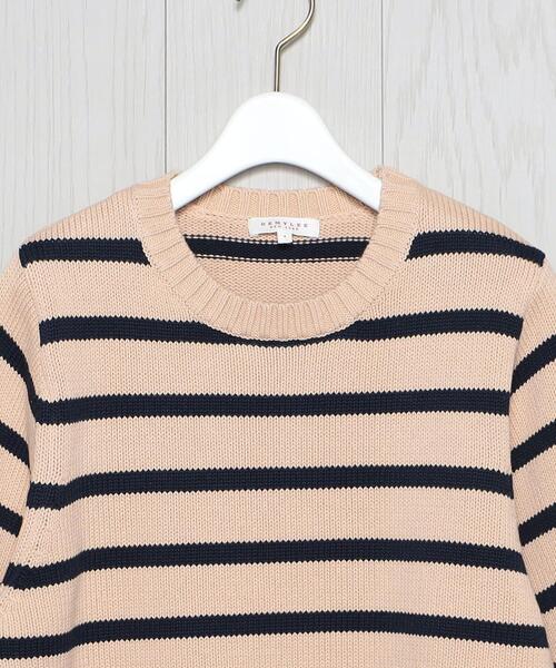DEMYLEE(デミリー)の「<DEMYLEE>BORDER SHORT SLLEVE KNIT/ニット(ニット/セーター・レディース・ネイビー・S)」の7枚目の写真