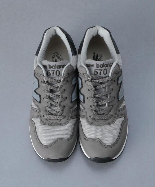 H BEAUTY&YOUTH UNITED ARROWS(エイチビューティーアンドユースユナイテッドアローズ)の「<New Balance>M670 GNS/スニーカー.(スニーカー・レディース・グレー・25cm/24.5cm/24cm/23.5cm)」の3枚目の写真
