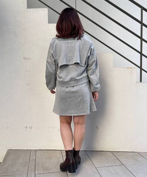 MAJESTIC LEGON（マジェスティックレゴン）の「スウェットミニスカート（スカート・レディース・アイボリー/ブラック/グレー・MEDIUM）」の22枚目の写真