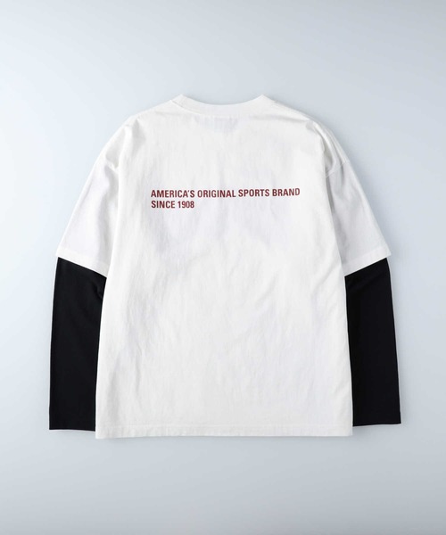 CONVERSE（コンバース）の「【CONVERSE】フェイクレイヤードロンＴ（Tシャツ/カットソー・レディース・グリーン/ホワイト/ブラック・M/L）」の17枚目の写真