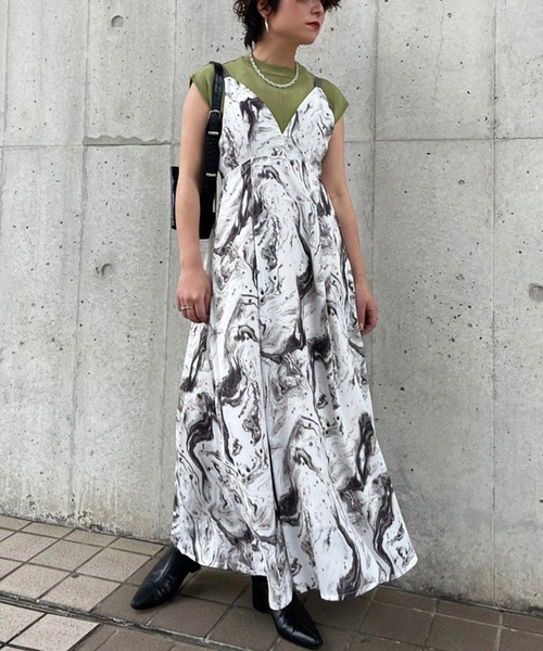 Ezick（エジック）の「マーブル柄キャミワンピ（ワンピース）」 - WEAR