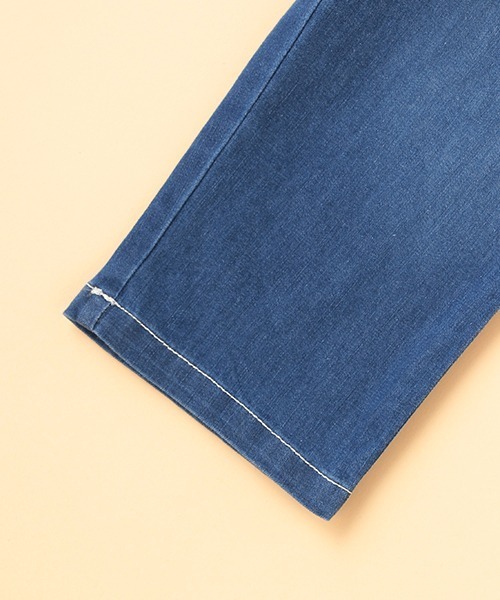 kladskap（クレードスコープ）の「ロング丈ワイドペインターパンツ（デニムパンツ・キッズ・ネイビー/ブルー・100cm/130cm/120cm/110cm/90cm）」の16枚目の写真
