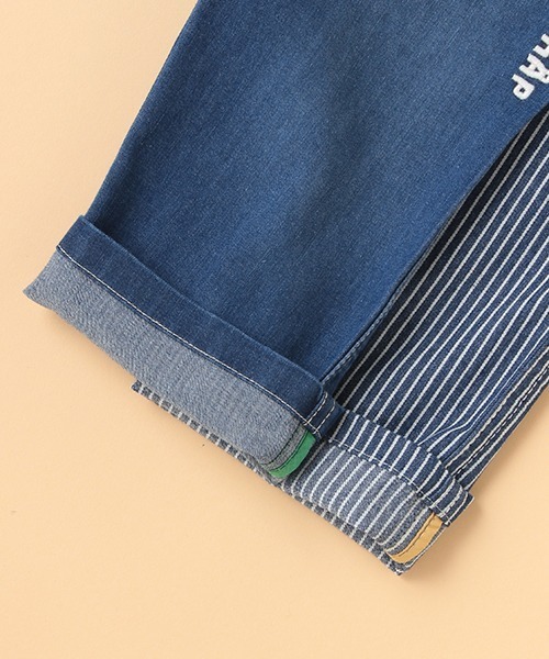 kladskap（クレードスコープ）の「ロング丈ワイドペインターパンツ（デニムパンツ・キッズ・ネイビー/ブルー・100cm/130cm/120cm/110cm/90cm）」の10枚目の写真