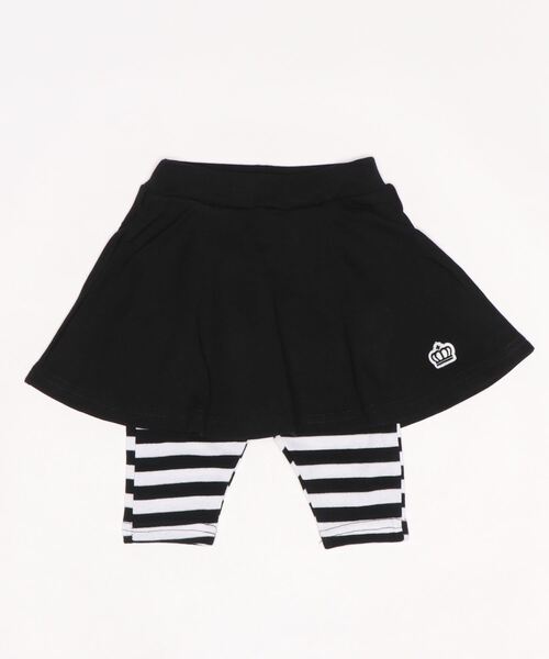 BABYDOLL（ベビードール）の「通販限定カラーあり スカート付きウルトラストレッチパンツ 7分丈スカッツ 6328K 女の子（その他パンツ・キッズ・コーラルピンク/ライトイエロー/パープル/ベビーピンク/ストーン/ブラック系その他/ホワイト×ピンク/ブルー/バイオレット/パープル系その他/ブラック×ホワイト/ピンク系その他/ブラック系1/グリーン/ピンク/ベージュ・150cm/140cm/90cm/100cm/80ｃｍ/110cm/130cm/120cm）」の5枚目の写真