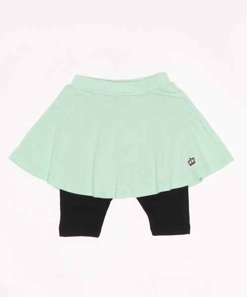 BABYDOLL（ベビードール）の「通販限定カラーあり スカート付きウルトラストレッチパンツ 7分丈スカッツ 6328K 女の子（その他パンツ・キッズ・コーラルピンク/ライトイエロー/パープル/ベビーピンク/ストーン/ブラック系その他/ホワイト×ピンク/ブルー/バイオレット/パープル系その他/ブラック×ホワイト/ピンク系その他/ブラック系1/グリーン/ピンク/ベージュ・150cm/140cm/90cm/100cm/80ｃｍ/110cm/130cm/120cm）」の7枚目の写真