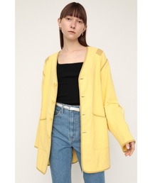 WRINKLE MILITARY LINER JK ミリタリー リネン ジャケット