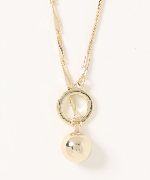 Green　Parks（グリーンパークス）の「Y字メタルネックレス（ネックレス・レディース・シルバー/ゴールド・FREE）」の3枚目の写真