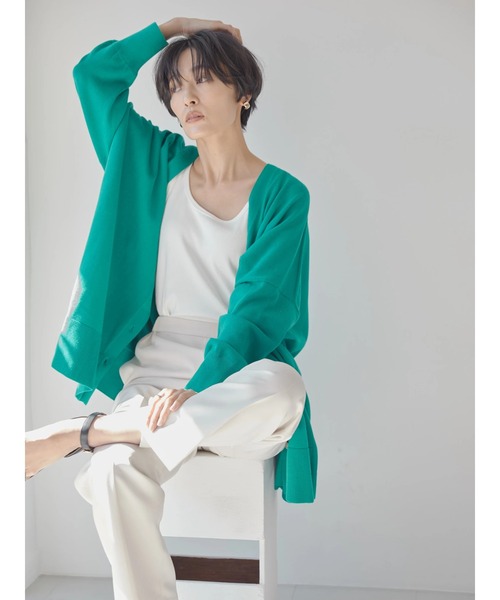 AMERICAN HOLIC(アメリカンホリック)の「ミドルニットカーディガン(カーディガン/ボレロ・レディース・ブラック/イエロー/ブルー/グリーン・M/L)」の11枚目の写真