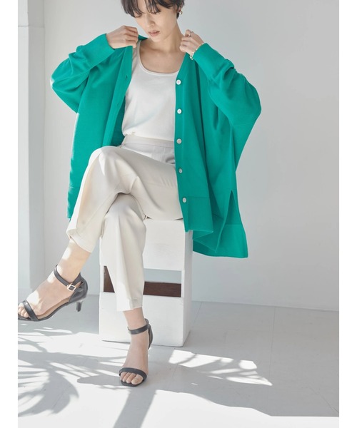 AMERICAN HOLIC(アメリカンホリック)の「ミドルニットカーディガン(カーディガン/ボレロ・レディース・ブラック/イエロー/ブルー/グリーン・M/L)」の12枚目の写真