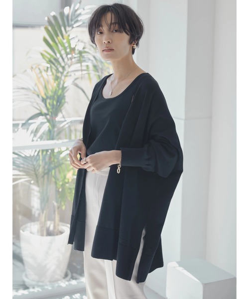 AMERICAN HOLIC(アメリカンホリック)の「ミドルニットカーディガン(カーディガン/ボレロ・レディース・ブラック/イエロー/ブルー/グリーン・M/L)」の14枚目の写真