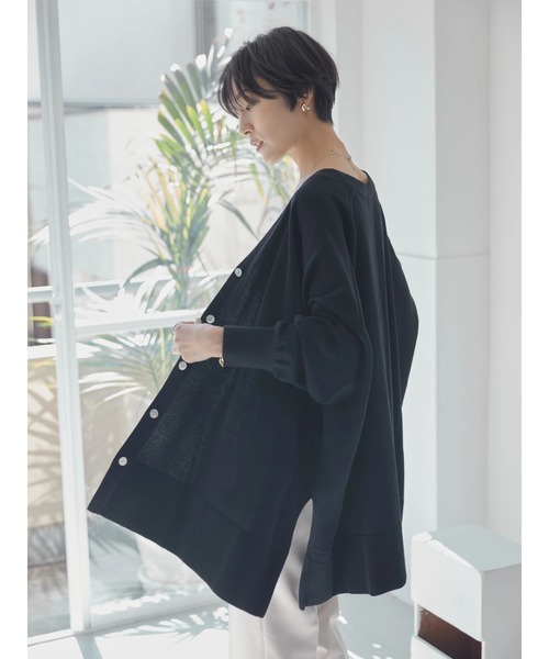 AMERICAN HOLIC(アメリカンホリック)の「ミドルニットカーディガン(カーディガン/ボレロ・レディース・ブラック/イエロー/ブルー/グリーン・M/L)」の16枚目の写真