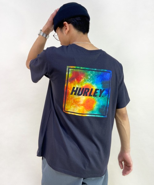 Hurley (ハーレー)の「【ムラサキスポーツ別注】Hurley/ハーレー ルーズシルエット スクエアロゴ バックプリントTシャツ MSS2200053(Tシャツ/カットソー・メンズ・ホワイト/ブラック/グレー・S/M/L)」の3枚目の写真