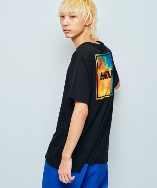 Hurley (ハーレー)の「【ムラサキスポーツ別注】Hurley/ハーレー ルーズシルエット スクエアロゴ バックプリントTシャツ MSS2200053(Tシャツ/カットソー・メンズ・ホワイト/ブラック/グレー・S/M/L)」の4枚目の写真