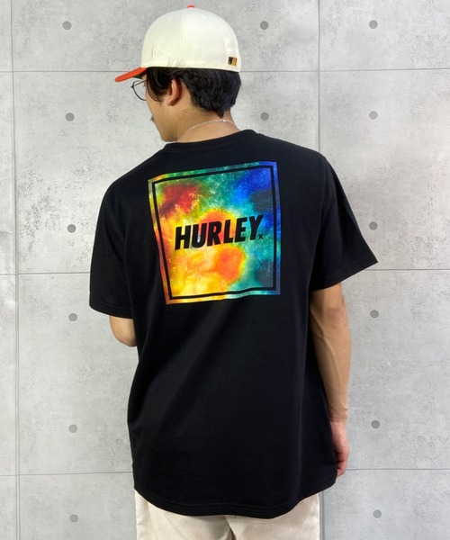 Hurley (ハーレー)の「【ムラサキスポーツ別注】Hurley/ハーレー ルーズシルエット スクエアロゴ バックプリントTシャツ MSS2200053(Tシャツ/カットソー・メンズ・ホワイト/ブラック/グレー・S/M/L)」の9枚目の写真