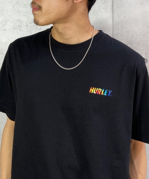 Hurley (ハーレー)の「【ムラサキスポーツ別注】Hurley/ハーレー ルーズシルエット スクエアロゴ バックプリントTシャツ MSS2200053(Tシャツ/カットソー・メンズ・ホワイト/ブラック/グレー・S/M/L)」の7枚目の写真