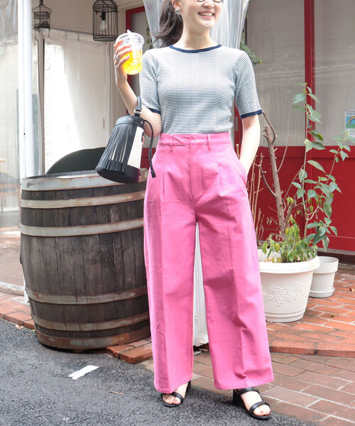 fredy emue（フレディエミュ）の「リブニット半袖プルオーバー（ニット/セーター・レディース・グリーン系その他7/レッド系その他/ブルー系その他7・38）」の14枚目の写真