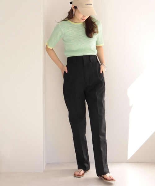 fredy emue（フレディエミュ）の「リブニット半袖プルオーバー（ニット/セーター・レディース・グリーン系その他7/レッド系その他/ブルー系その他7・38）」の18枚目の写真