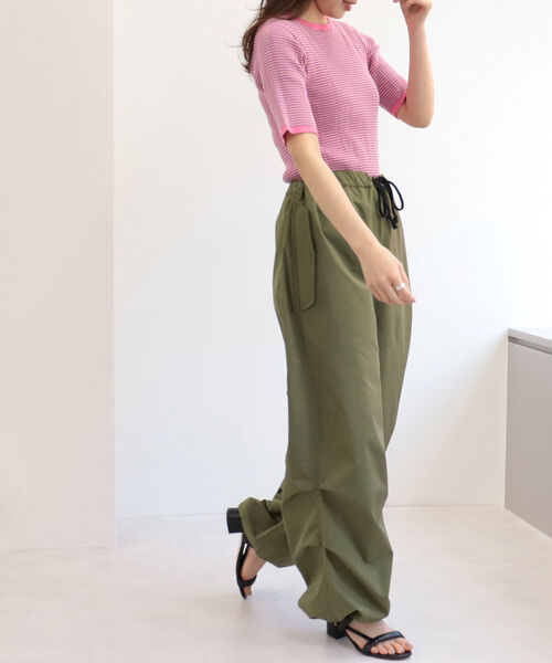 fredy emue（フレディエミュ）の「リブニット半袖プルオーバー（ニット/セーター・レディース・グリーン系その他7/レッド系その他/ブルー系その他7・38）」の3枚目の写真