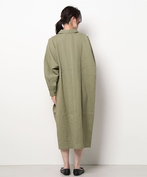 チャイハネ（チャイハネ）の「【チャイハネ】サンダー刺繍シャツワンピース（シャツワンピース・レディース・パープル/ネイビー/ベージュ/ターコイズブルー/グリーン/マスタード・FREE）」の16枚目の写真