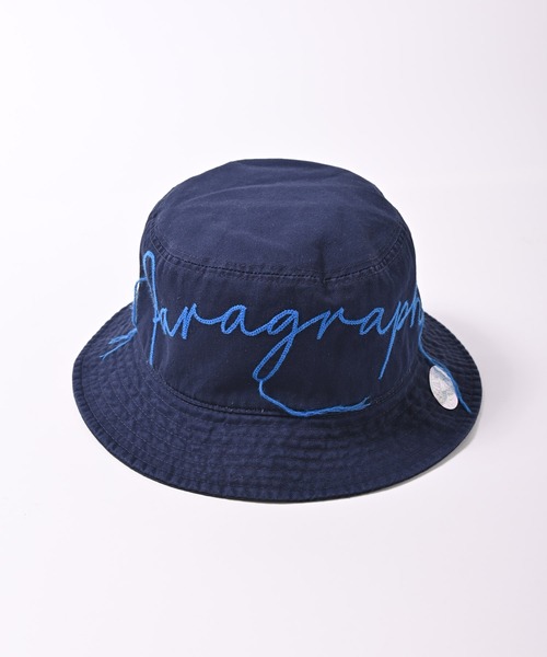 Paragraph（パラグラフ）の「Paragraph パラグラフ ヴィンテージ ロゴ刺繍 バケットハット（ハット・メンズ・ネイビー/ブラック/ベージュ・FREE）」の9枚目の写真