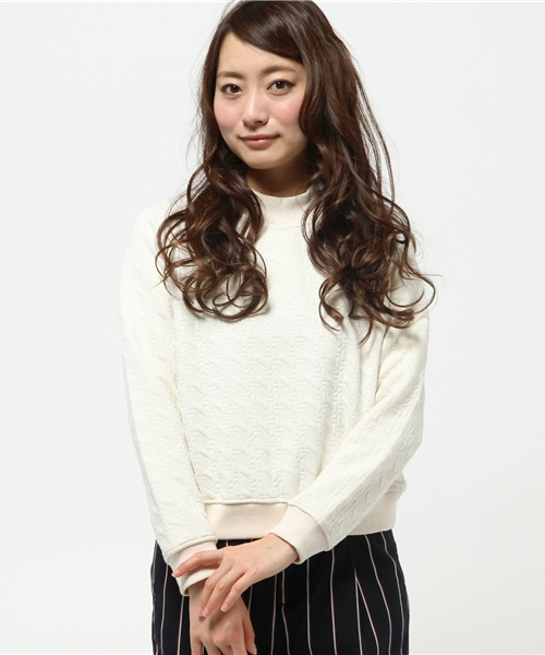 OUTLET(アウトレット)の「【WHO'S WHO gallery】BChineckpo(Tシャツ/カットソー・レディース・カーキ/ネイビー/オフホワイト・FREE)」の2枚目の写真