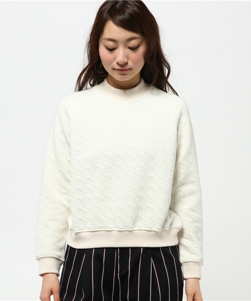 OUTLET(アウトレット)の「【WHO'S WHO gallery】BChineckpo(Tシャツ/カットソー・レディース・カーキ/ネイビー/オフホワイト・FREE)」の4枚目の写真
