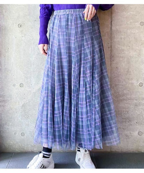 Toranoi トラノイ スカート Rose デザートローズ のファッション チェック柄チュールスカート 155r506 を購入できます Desert スカート チェック柄チュールスカート スカート Desert