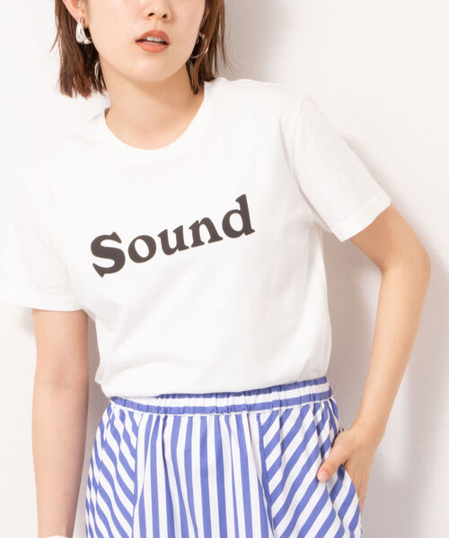 フレーバーティー 半袖 Tシャツ ロゴT SOUND FLAVOR TEE 2022秋冬新作 レディース 国内正規品 メール便可能5 フレーバーティー ロゴT SOUND FLAVOR TEE レディース 国内正規