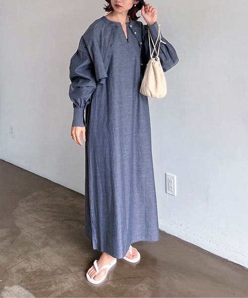 feepur(フェピュール)の「メニーウェイアソートSETシャツワンピ(シャツワンピース・レディース・チャコールグレー/オフホワイト/ホワイト×ブルー/ホワイト×ブラック/ピンクベージュ・MEDIUM)」の21枚目の写真