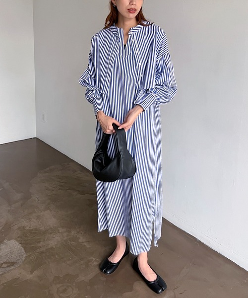 feepur(フェピュール)の「メニーウェイアソートSETシャツワンピ(シャツワンピース・レディース・チャコールグレー/オフホワイト/ホワイト×ブルー/ホワイト×ブラック/ピンクベージュ・MEDIUM)」の18枚目の写真