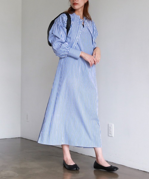 feepur(フェピュール)の「メニーウェイアソートSETシャツワンピ(シャツワンピース・レディース・チャコールグレー/オフホワイト/ホワイト×ブルー/ホワイト×ブラック/ピンクベージュ・MEDIUM)」の16枚目の写真