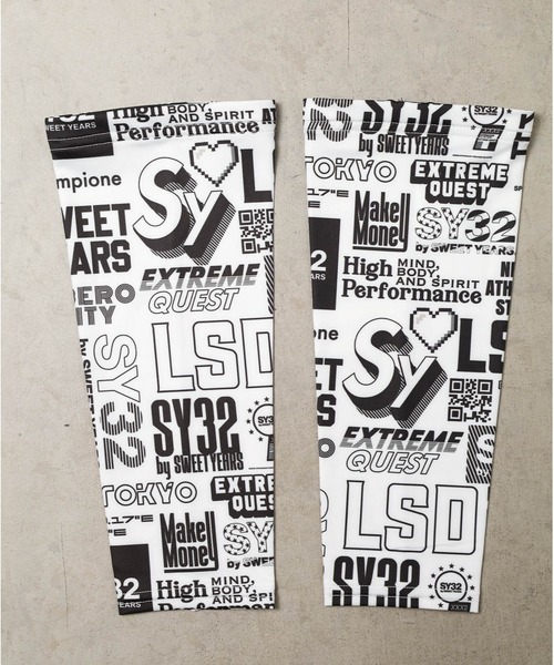 SY32 by SWEET YEARS(エスワイサーティトゥバイスィートイヤーズ)の「【SY32 by SWEET YEARS】LEG COVER(ラッシュガード・メンズ・ホワイト/ブラック・FREE)」の1枚目の写真