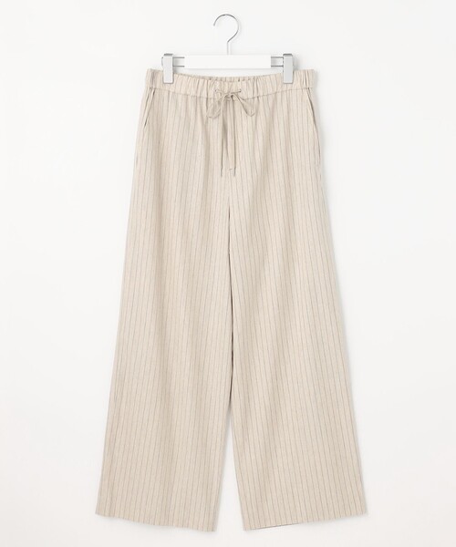 J.PRESS（ジェイプレス）の「【洗える】リネンセルロースストライプ パンツ（その他パンツ・レディース・ベージュ系1/ネイビー系1・T13/T17/T15）」の8枚目の写真