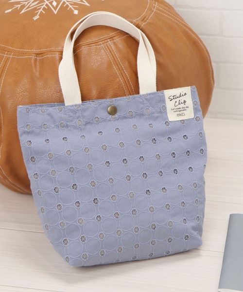 studio CLIP(スタディオクリップ)の「レースロゴトートバッグ(エコバッグ/サブバッグ・レディース・ピンク/ホワイト/グリーン/パープル・FREE)」の9枚目の写真