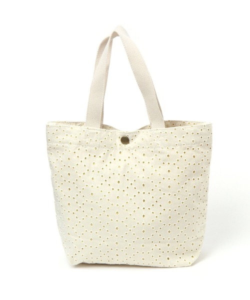 studio CLIP(スタディオクリップ)の「レースロゴトートバッグ(エコバッグ/サブバッグ・レディース・ピンク/ホワイト/グリーン/パープル・FREE)」の11枚目の写真