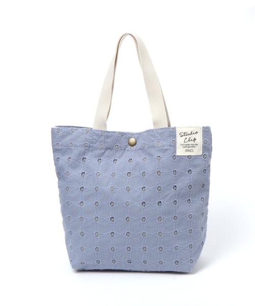 studio CLIP(スタディオクリップ)の「レースロゴトートバッグ(エコバッグ/サブバッグ・レディース・ピンク/ホワイト/グリーン/パープル・FREE)」の14枚目の写真