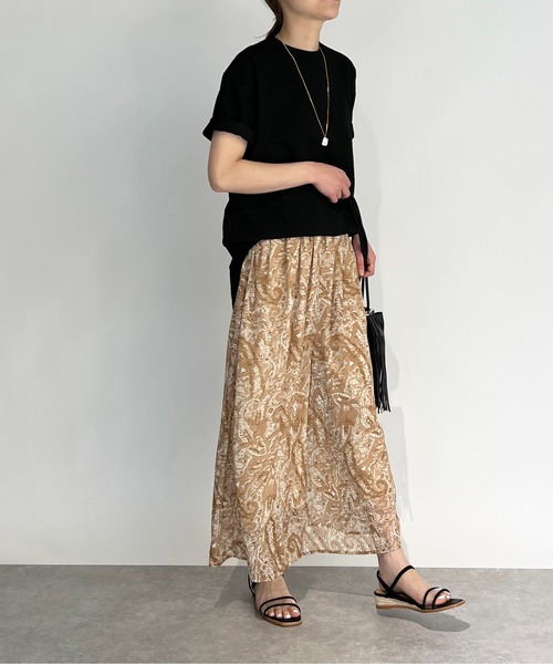 PICCIN(ピッチン)の「ラメストライプペイズリーパンツ(その他パンツ・レディース・ピンク/サックスブルー/ブラウン・M/L)」の9枚目の写真