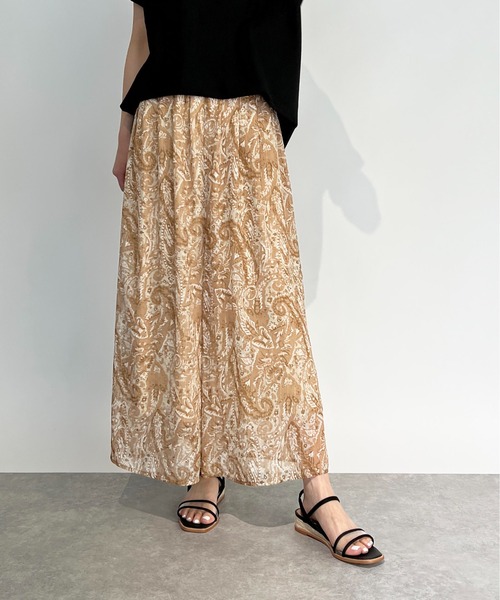 PICCIN(ピッチン)の「ラメストライプペイズリーパンツ(その他パンツ・レディース・ピンク/サックスブルー/ブラウン・M/L)」の4枚目の写真