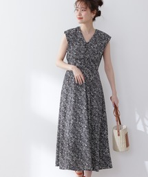 N.（N. Natural Beauty Basic） | 【S Size Line】◆スクエアビッグカラーノースリーブワンピース(ワンピース)