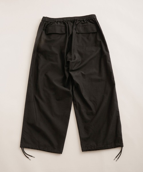 NANO universe（ナノユニバース）の「LB.03/バックサテンイージーワイドパンツ（その他パンツ・メンズ・カーキ/ブラック/ベージュ・S/L/M）」の10枚目の写真