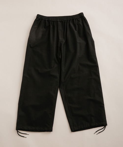 NANO universe（ナノユニバース）の「LB.03/バックサテンイージーワイドパンツ（その他パンツ・メンズ・カーキ/ブラック/ベージュ・S/L/M）」の9枚目の写真