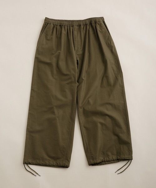 NANO universe（ナノユニバース）の「LB.03/バックサテンイージーワイドパンツ（その他パンツ・メンズ・カーキ/ブラック/ベージュ・S/L/M）」の7枚目の写真