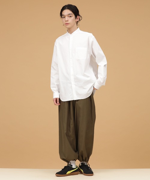 NANO universe（ナノユニバース）の「LB.03/バックサテンイージーワイドパンツ（その他パンツ・メンズ・カーキ/ブラック/ベージュ・S/L/M）」の17枚目の写真