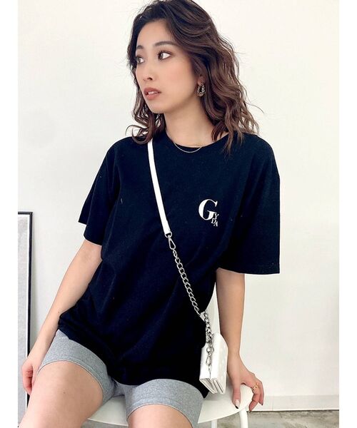 GYDA(ジェイダ)の「リブタイトショートパンツ(レギンス/スパッツ・レディース・ブラック/グレー・SMALL)」の13枚目の写真