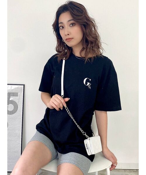 GYDA(ジェイダ)の「リブタイトショートパンツ(レギンス/スパッツ・レディース・ブラック/グレー・SMALL)」の12枚目の写真